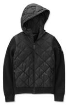 Women's Canada Goose Hybridge Knit & Quilted Hoodie (0) - Black