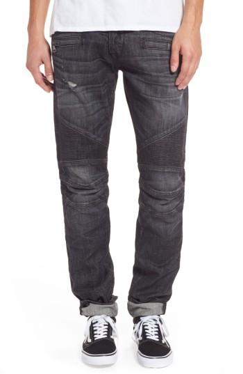 Men's Hudson Jeans Blinder Biker Moto Skinny Fit Jeans - Grey