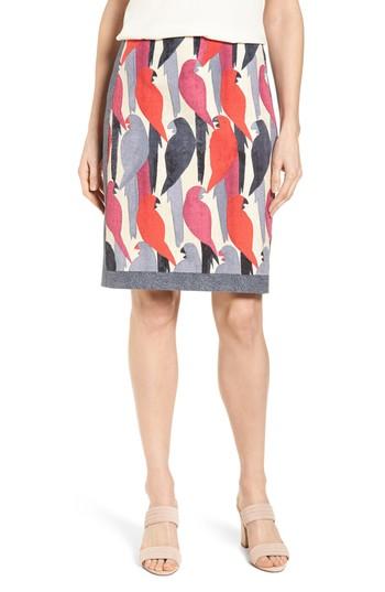 Women's Nic+zoe Flying Around Stretch Cotton Skirt - Pink