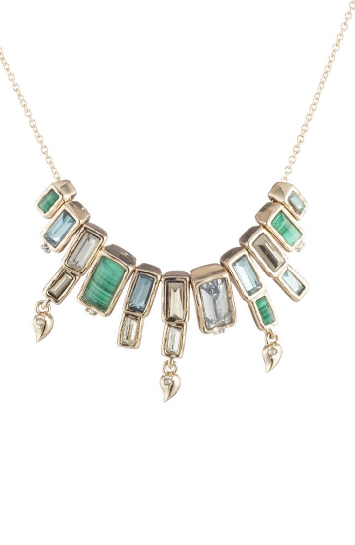 Women's Alexis Bittar Articulated Baguette Molten Metal Necklace