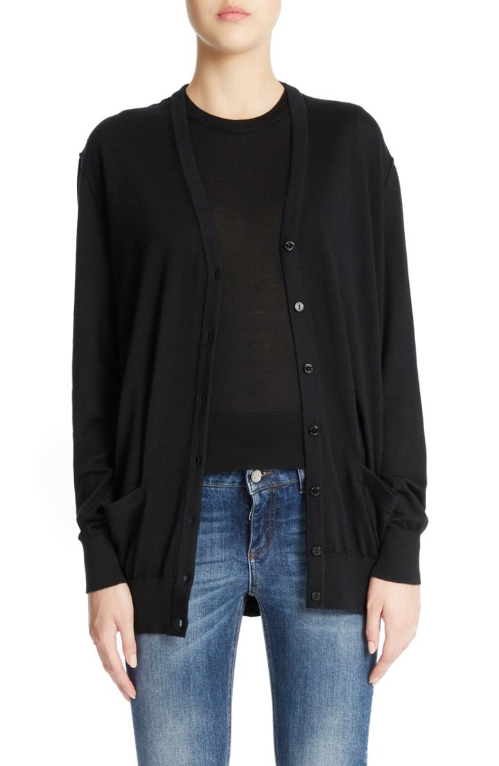 Women's Dolce & Gabbana Wool Cardigan Us / 40 It - Black