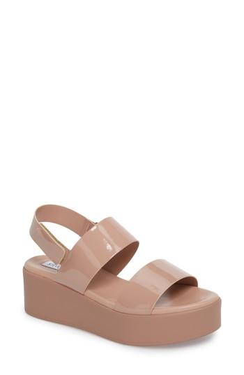 Women's Steve Madden Rachel Platform Wedge Sandal M - Beige