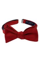 Men's Ted Baker London 'micro Nate' Silk Bow Tie, Size - Red