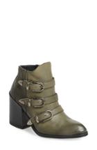 Women's Baske California 'roscoe' Buckle Strap Bootie M - Grey