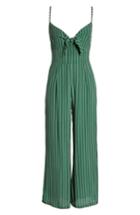 Women's Faithfull The Brand Presley Stripe Tie Front Jumpsuit