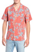 Men's Tori Richard Oh Shoots Trim Fit Camp Shirt, Size - Pink