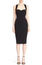 Women's Victoria Beckham Cross Back Matte Crepe Dress