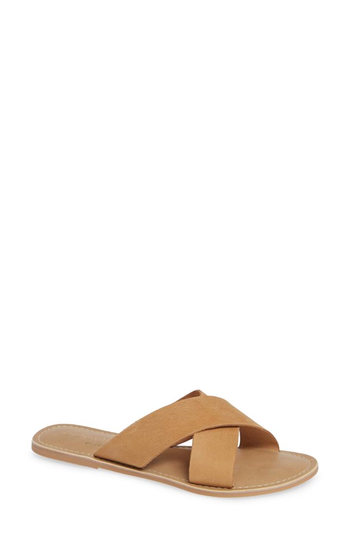 Women's Coconuts By Matisse Pebble Slide Sandal M - Brown