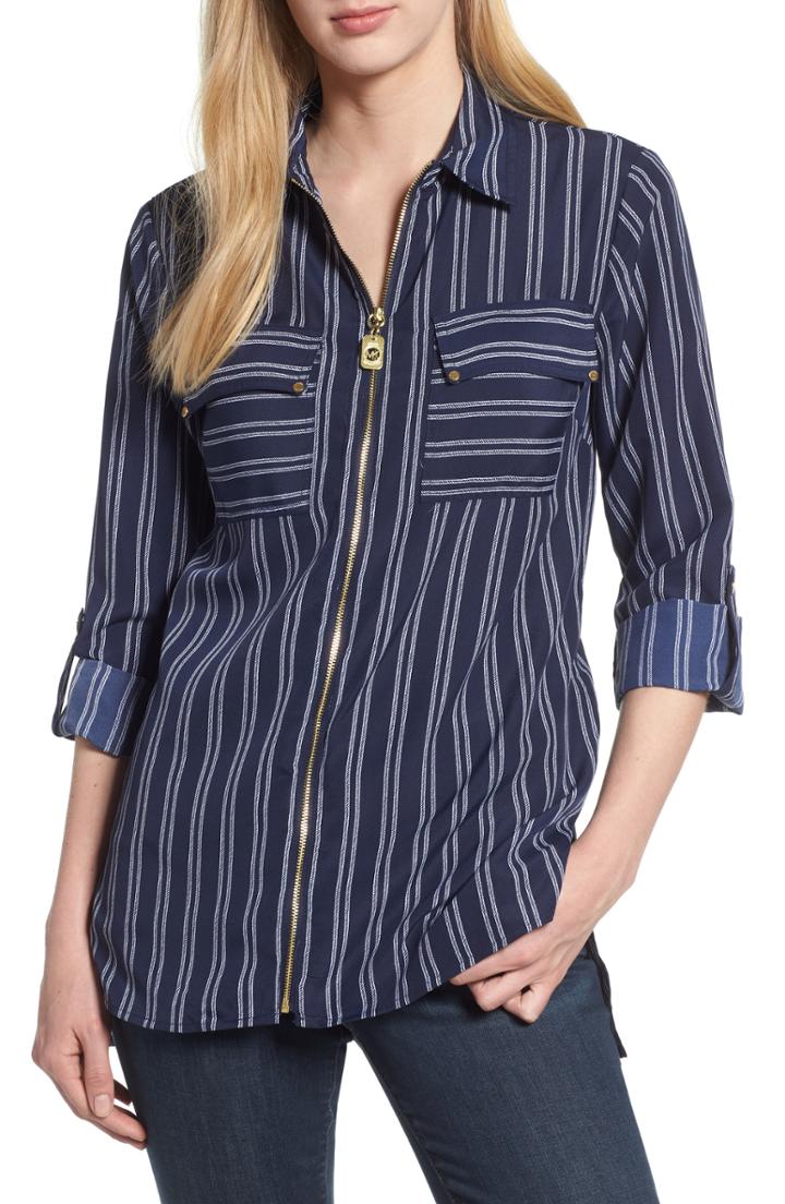 Women's Michael Michael Kors Bengal Striped Shirt