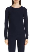 Women's St. John Collection Cashmere Raglan Sweater, Size - Blue
