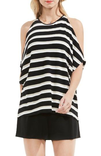 Women's Vince Camuto Desert Stripe Cold Shoulder Top