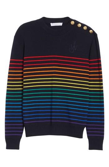 Women's J.w.anderson Mariniere Stripe Wool Sweater