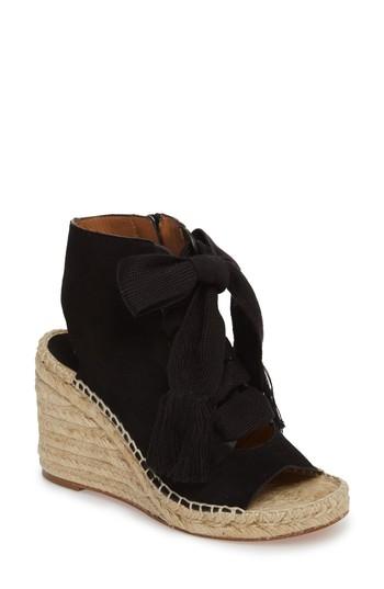 Women's Chloe Harper Peep Toe Espadrille Bootie Us / 35eu - Black