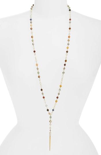 Women's Chan Luu Mixed Semiprecious Stone Dagger Necklace