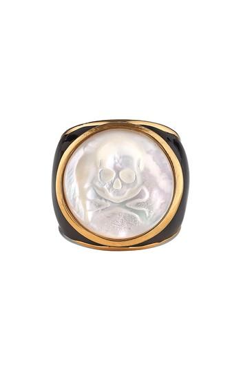 Women's Asha Mother-of-pearl Skull Ring