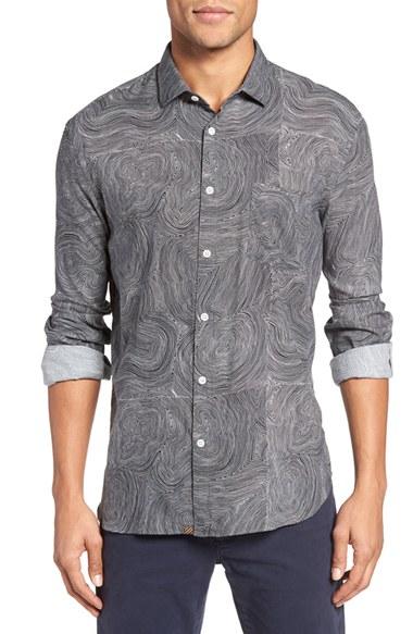 Men's Billy Reid John T Standard Fit Print Sport Shirt