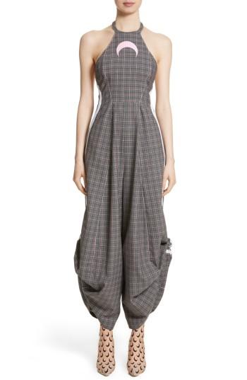 Women's Marine Serre Wool Jumpsuit, Size - Grey