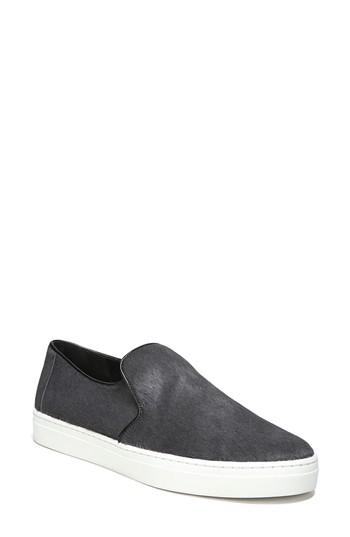 Women's Diane Von Furstenberg Budapest Genuine Calf Hair Slip-on Sneaker .5 M - Grey