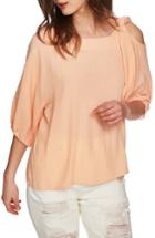 Women's 1.state Tie Shoulder Blouse - Coral