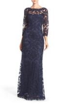 Women's Tadashi Shoji Embroidered Tulle Gown