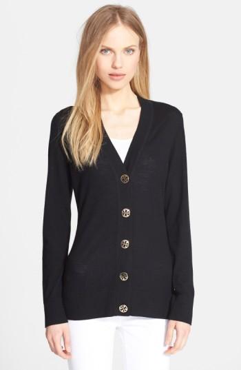 Women's Tory Burch 'simone' Merino Cardigan