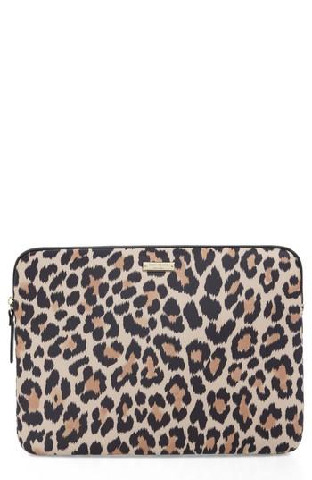 Kate Spade New York Leopard 13-inch Laptop Sleeve -
