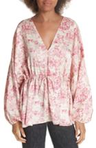 Women's Elizabeth And James Angela Toile Blouse - Pink