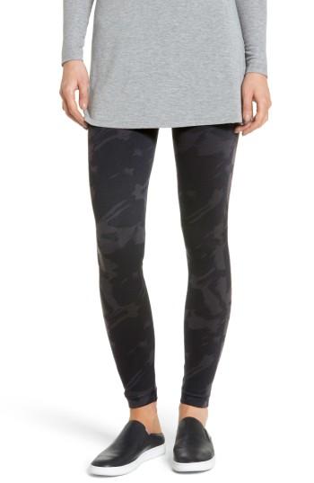 Women's Spanx Look At Me Now Seamless Print Leggings - Grey