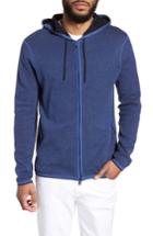 Men's Zachary Prell Lemmon Cotton & Cashmere Zip Hoodie - Blue