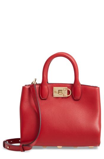 Salvatore Ferragamo The Mini Studio Leather Tote - Red