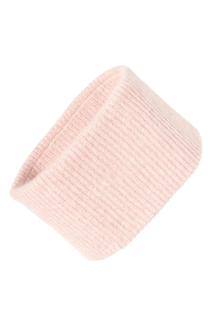 Halogen Ribbed Cashmere Head Wrap, Size - Pink