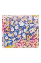 Women's Mantero Luce Di Primavera Silk Scarf, Size - Blue
