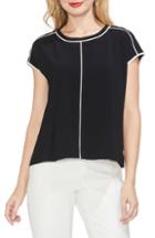 Women's Vince Camuto Cap Sleeve Top, Size - Black