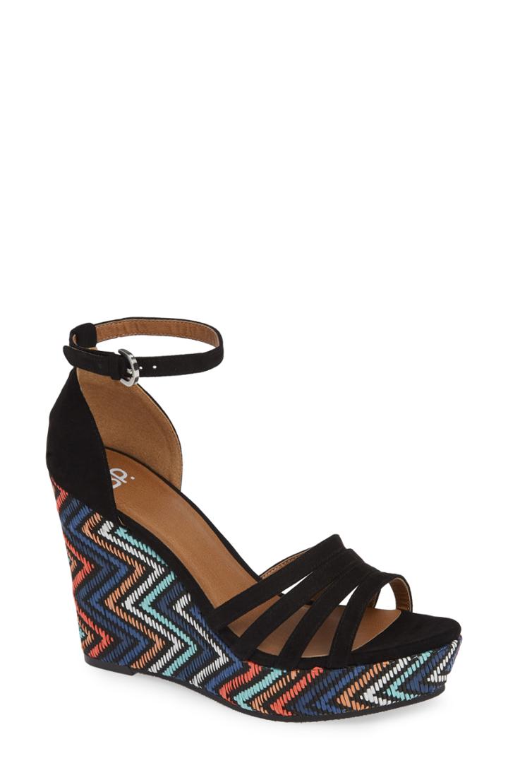 Women's Bp. Scarlette Wedge Sandal .5 M - Black