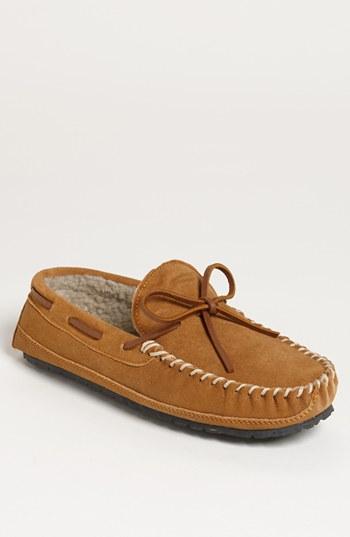 Men's Minnetonka 'casey' Slipper M - Brown