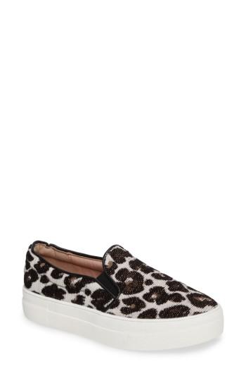 Women's Topshop Tucker Leopard Print Slip-on Sneaker .5us / 35eu - Brown