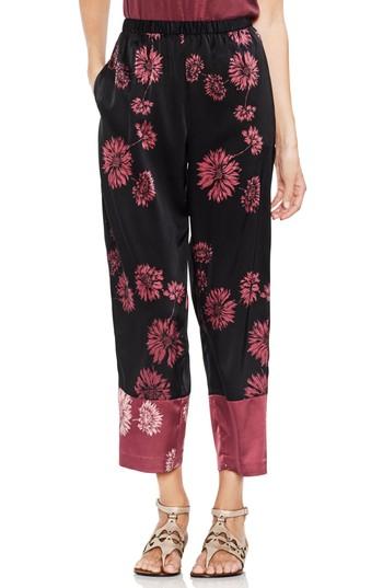 Women's Vince Camuto Chateau Sketch Print Pants, Size - Black