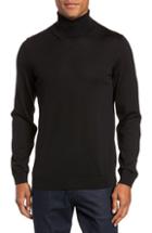 Men's Hugo Musso Slim Fit Wool Turtleneck Sweater - Black