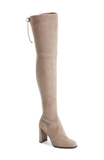 Women's Stuart Weitzman Hiline Over The Knee Boot .5 M - Grey