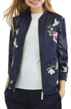 Women's Ted Baker London Entangled Enchantment Embroidered Bomber Jacket