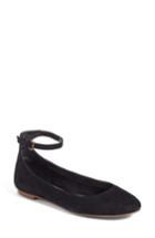 Women's Treasure & Bond Jules Ankle Strap Ballet Flat .5 M - Black