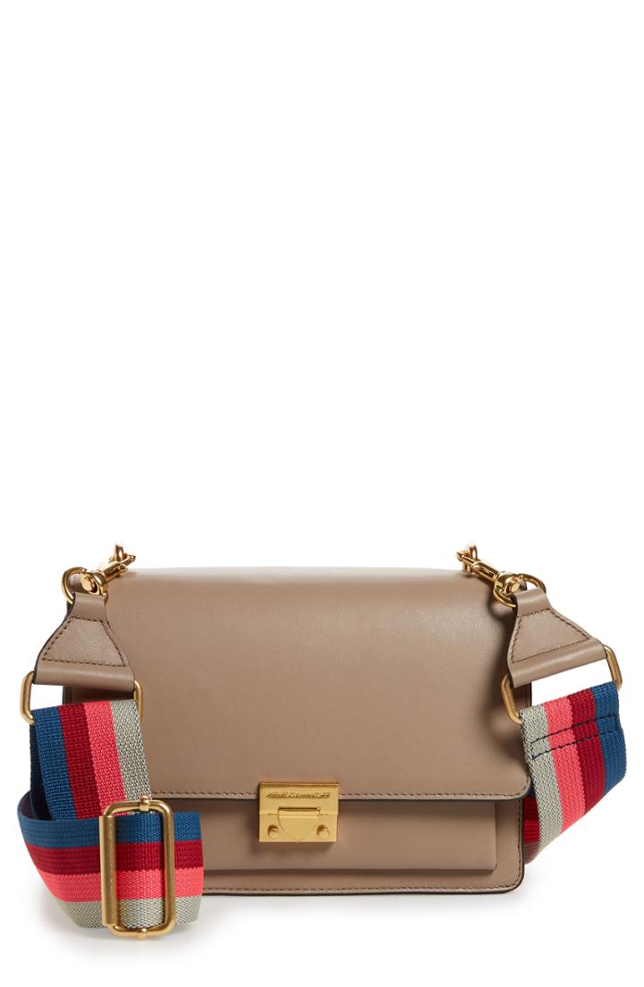 Rebecca Minkoff Medium Christy Guitar Strap Crossbody Bag - Beige