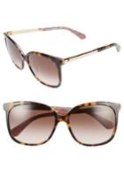 Women's Kate Spade New York Mackenzee 57mm Sunglasses - Havana/ Pattern Green