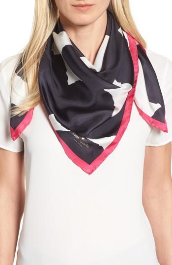 Women's Kate Spade New York Large Dot Square Silk Scarf