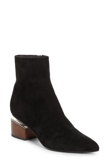 Women's Alexander Wang Jude Block Heel Bootie .5us / 36.5eu - Black