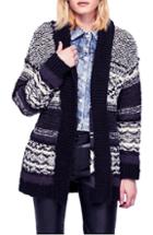 Women's Free People Cozy Cabin Cardigan - Black