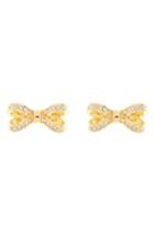 Women's Ted Baker London Mini Opulent Pave Bow Stud Earrings