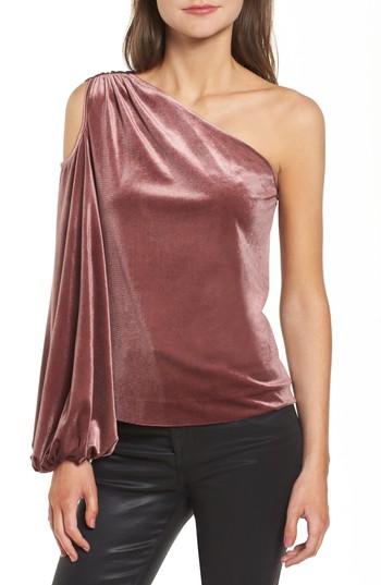 Women's Rebecca Minkoff Minka One Shoulder Top, Size - Red