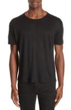 Men's John Varvatos Collection Linen Crewneck T-shirt - Black