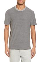 Men's James Perse Microstripe Ringer T-shirt (s) - Grey